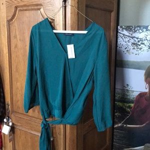 Emerald green blouse